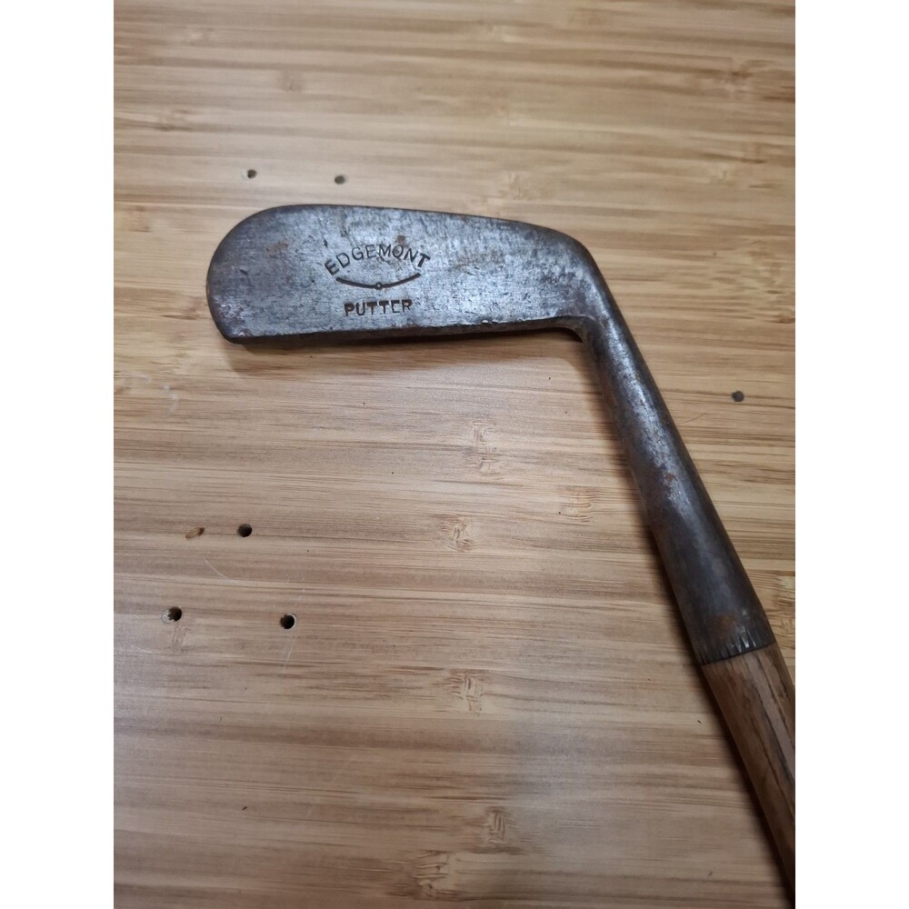 Antique Vintage Macgregor Edgemont Hickory Wood Shaft Golf Club Putter 30" shaft